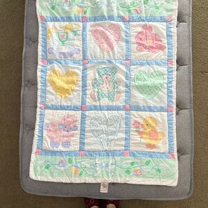 Little Bedding Vintage Baby Quilt Pastel Crib Blanket Red Calliope